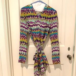 Haute Hippie Printed Wrap Dress.